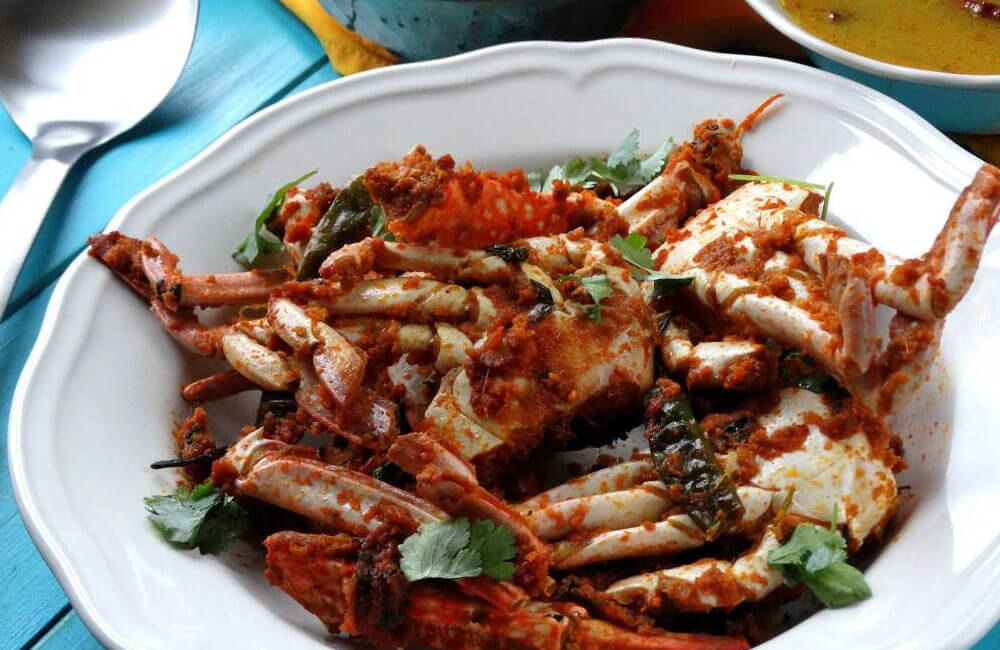 Traditional Kerala Dishesy,Crab Roast